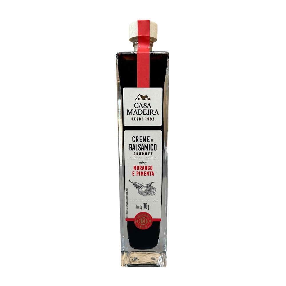CREME DE BALSAMICO MORANGO E PIMENTA 100ML